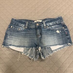 Victoria’s Secret Super Short Distressed Denim Shorts